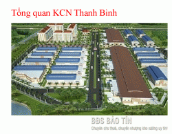 Đặc điểm về ​Khu công nghiệp Thanh bình 