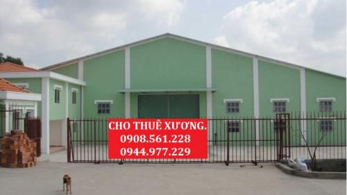 Cho thuê nhà xưởng trong KCN Hiệp Thành Quận 12 DT 3000m2 120tr/tháng